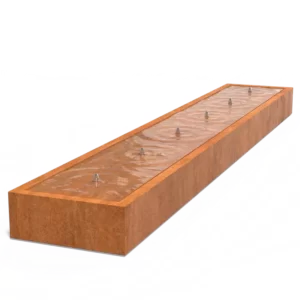 Stół wodny standard CORTEN 6000x1000x400