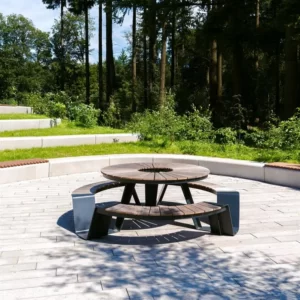 Ławka DUNC STAL POWLEKANA 2300x2300x750 - obrazek 2