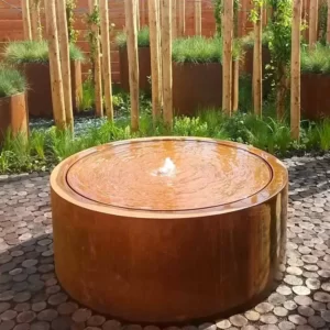 Stół wodny okrągły CORTEN 1450x400 - obrazek 2