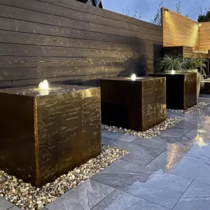 Blok wodny CORTEN 700x700x700 - obrazek 4