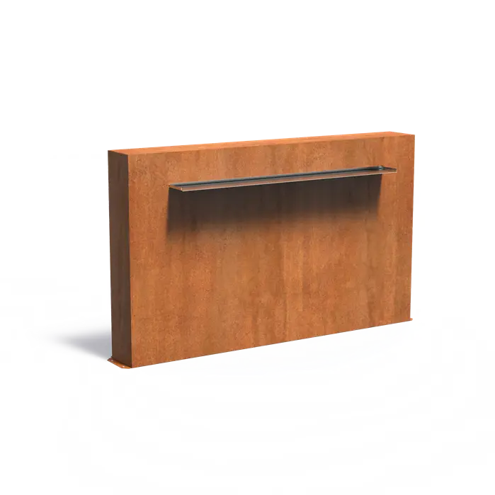 Ściana stawowa wolnostojąca CORTEN ver. B 2000x250x1200