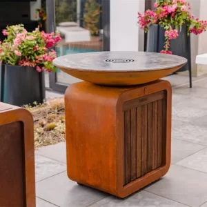 Grill SEARE HALO PIEZO CORTEN 1005x1000 - obrazek 2