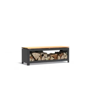 Stojak na drewno LOGG SEAT STAL POWLEKANA 1200x400x424