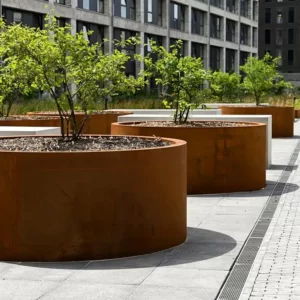 Donica CIRCUM z dnem CORTEN 500x800 - obrazek 4