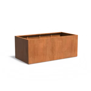 Donica CAREZZ z dnem CORTEN 2000x1000x800