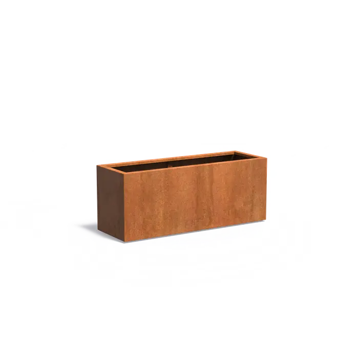 Donica CAREZZ z dnem CORTEN 1500x500x600