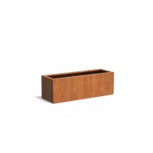 Donica CAREZZ z dnem CORTEN 1500x500x500