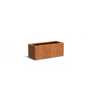 Donica CAREZZ z dnem CORTEN 1200x500x500