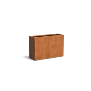 Donica CAREZZ z dnem CORTEN 1200x400x800