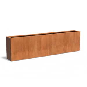 Donica CAREZZ z dnem CORTEN 3000x400x800