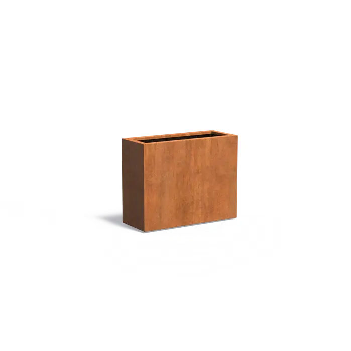 Donica CAREZZ z dnem CORTEN 1000x400x800