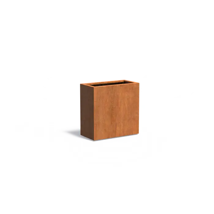Donica CAREZZ z dnem CORTEN 800x400x800