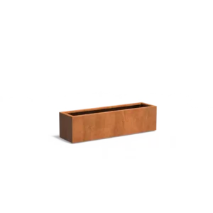 Donica CAREZZ z dnem CORTEN 1500x400x400