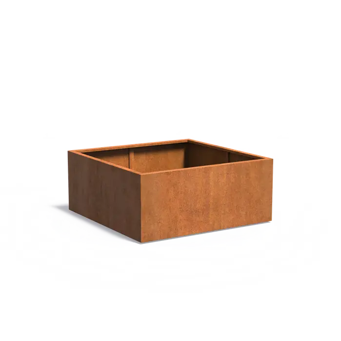 Donica CAREZZ z dnem CORTEN 1400x1400x600