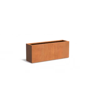 Donica CAREZZ z dnem CORTEN 1500x400x600