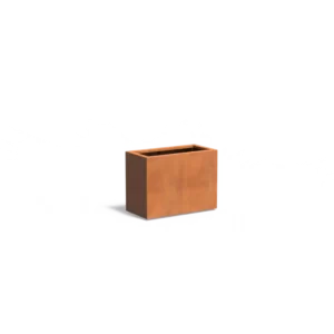 Donica CAREZZ z dnem CORTEN 800x400x600