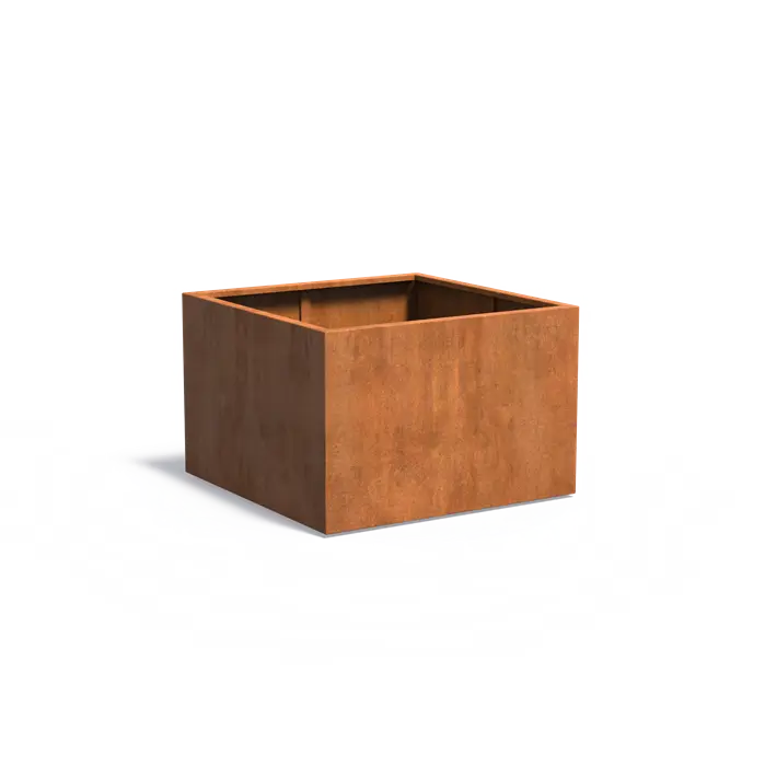 Donica CAREZZ z dnem CORTEN 1200x1200x800