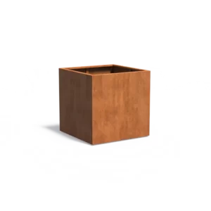 Donica CAREZZ z dnem CORTEN 1000x1000x1000