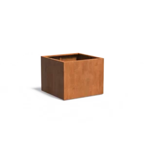 Donica CAREZZ z dnem CORTEN 1000x1000x800
