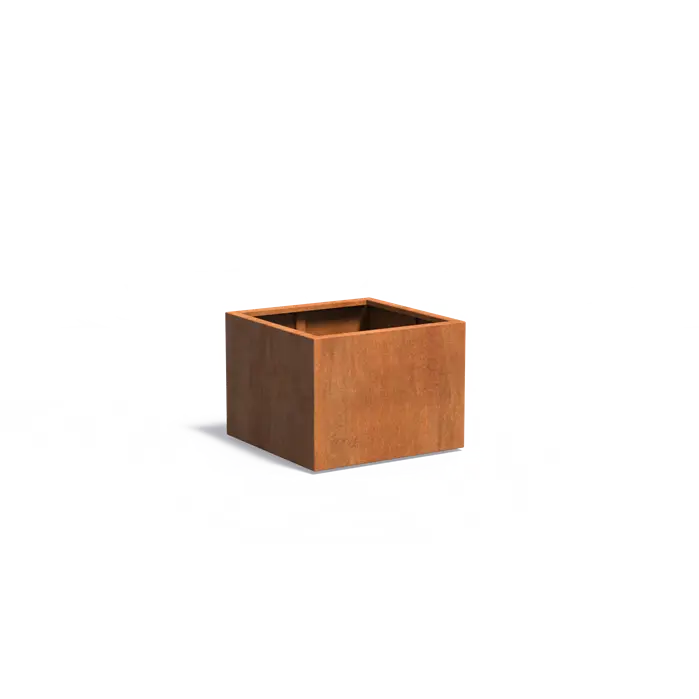 Donica CAREZZ z dnem CORTEN 800x800x600