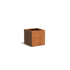Donica CAREZZ z dnem CORTEN 700x700x700