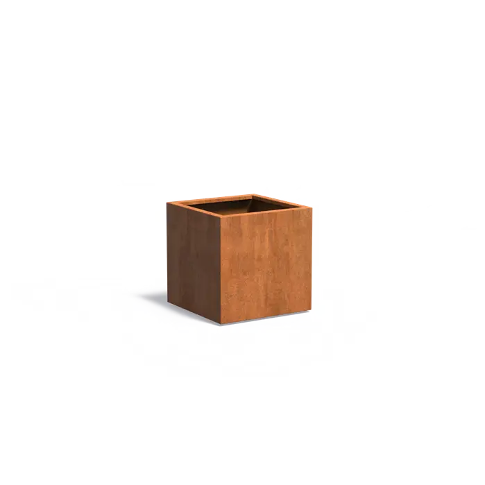 Donica CAREZZ z dnem CORTEN 700x700x700