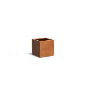 Donica CAREZZ z dnem CORTEN 600x600x600
