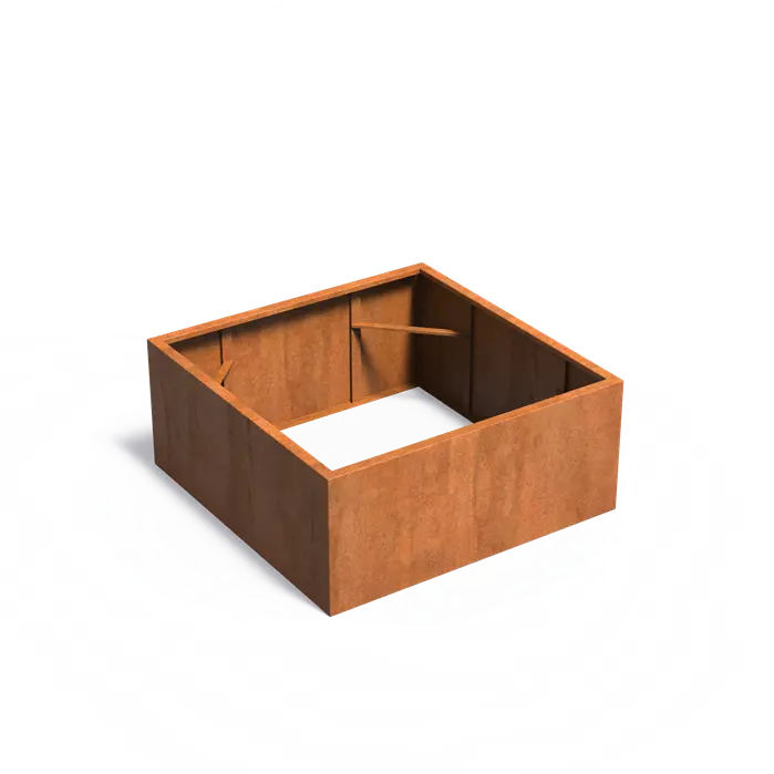 Donica CAREZZ bez dna CORTEN 1400x1400x600