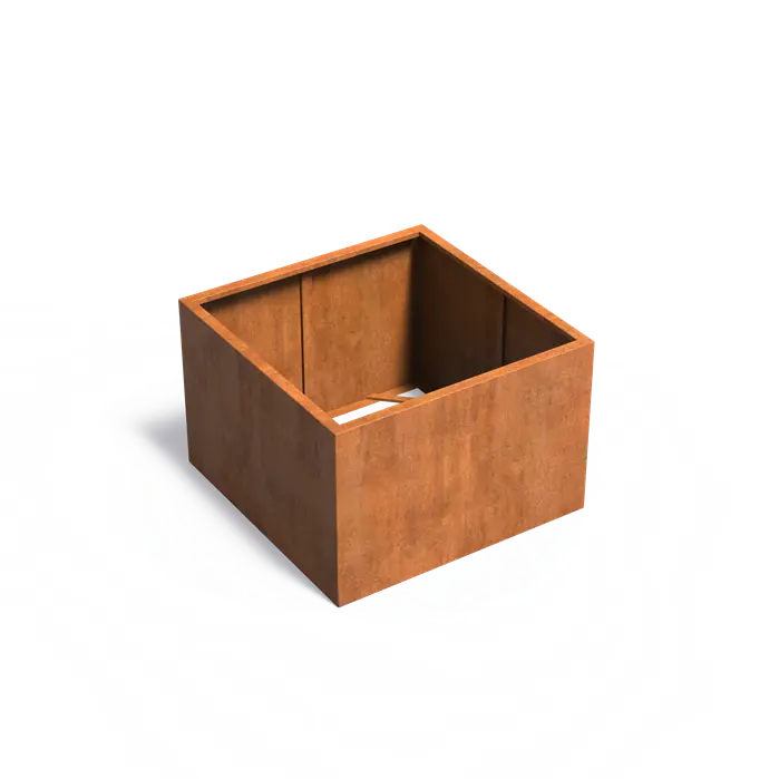 Donica CAREZZ bez dna CORTEN 1200x1200x800