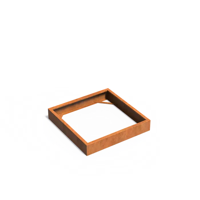 Donica CAREZZ bez dna CORTEN 1200x1200x200