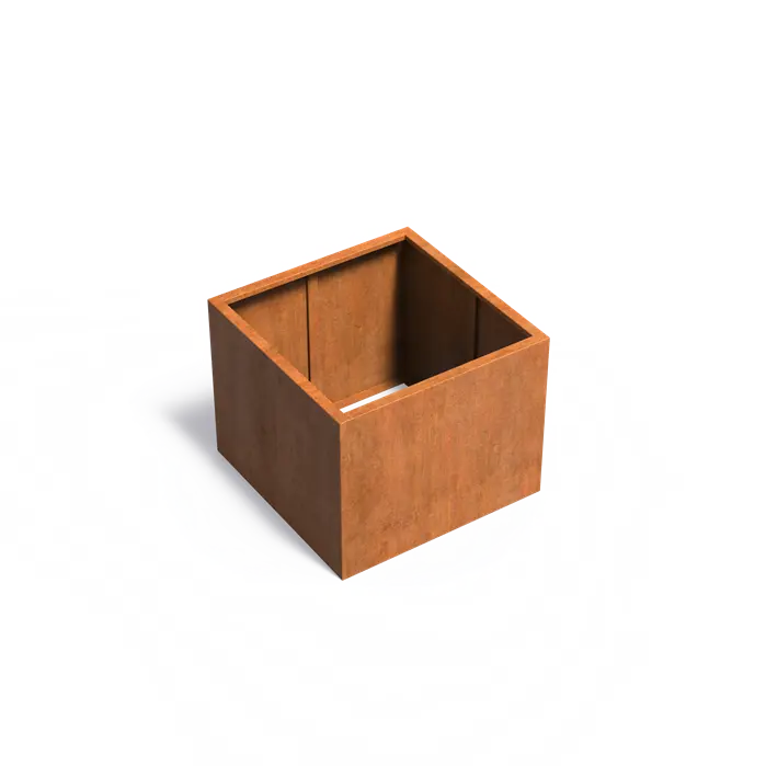 Donica CAREZZ bez dna CORTEN 1000x1000x800
