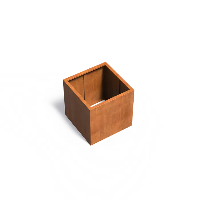 Donica CAREZZ bez dna CORTEN 800x800x800