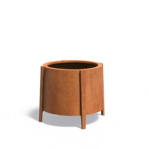 Donica BOTAN z nóżkami CORTEN 800x750