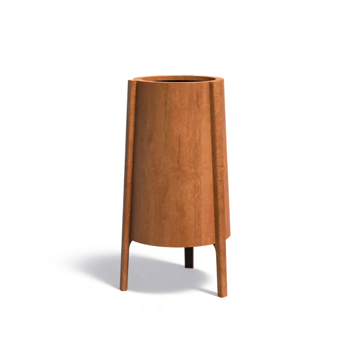 Donica BOTAN z nóżkami CORTEN 500x1200