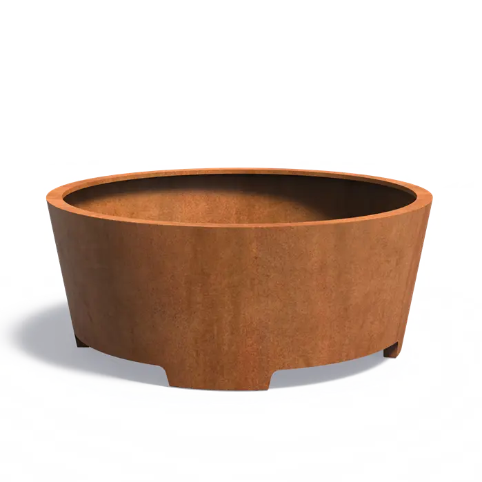 Donica CONIC z nóżkami CORTEN 2000x800
