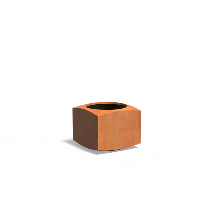 Donica NOOA z dnem CORTEN 600x600x500