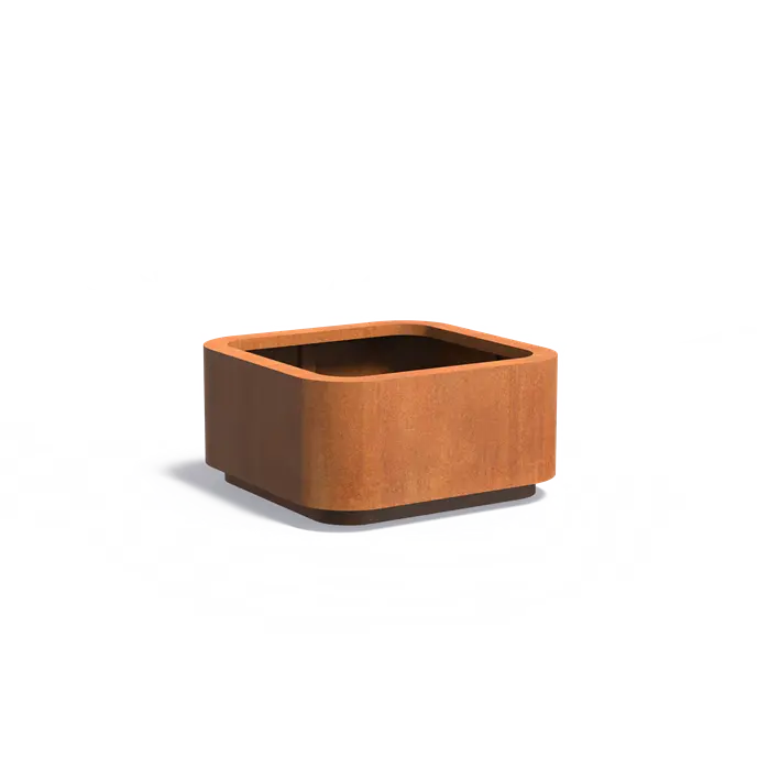 Donica ROHIN z dnem CORTEN 1200x1200x600