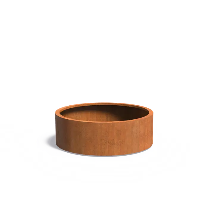 Donica CIRCUM z dnem CORTEN 1200x400