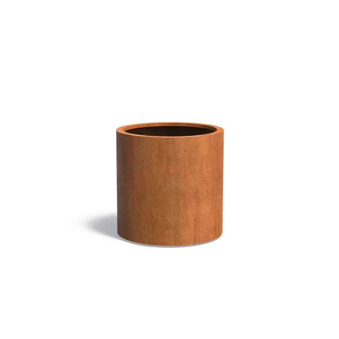 Donica CIRCUM z dnem CORTEN 800x800