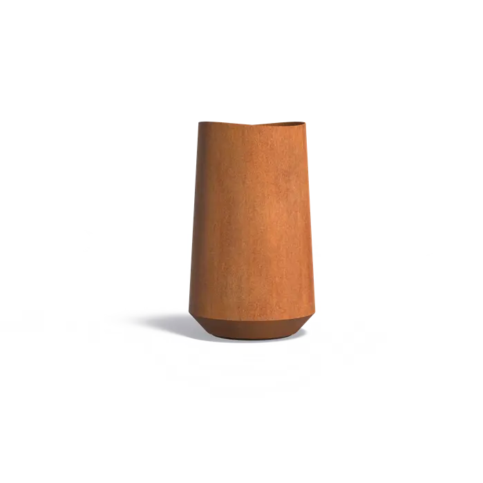 Donica VELIS z dnem CORTEN 600x1000