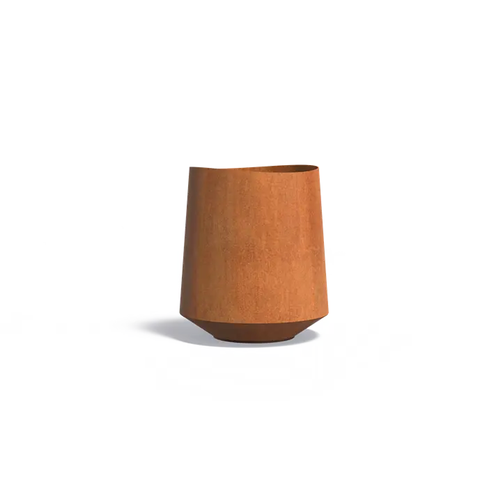 Donica VELIS z dnem CORTEN 700x800