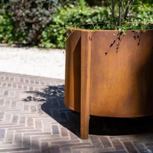 Donica BOTAN z nóżkami CORTEN 800x750 - obrazek 2