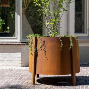 Donica BOTAN z nóżkami CORTEN 800x750 - obrazek 3