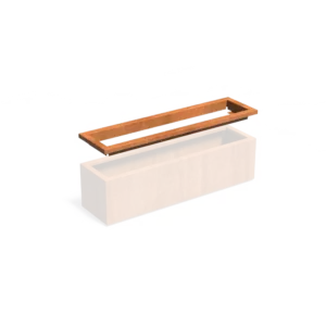 Donica CARREZ in-lite ready CORTEN 1500x400x89 - obrazek 2