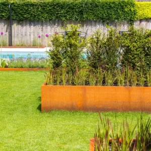 Donica CARREZ L z dnem CORTEN 1000x1000x500 - obrazek 3
