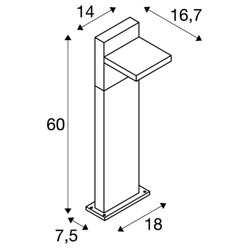 Lampa ABRIDOR POLE 60 - obrazek 7