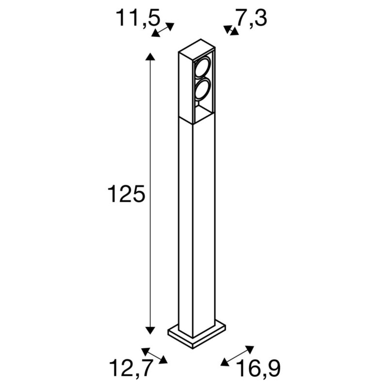 Lampa ESKINA FRAME 125 Pole double - obrazek 6