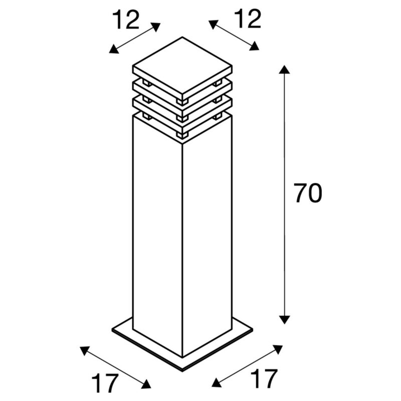 Lampa RUSTY SQUARE 70 - obrazek 2