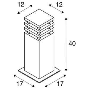 Lampa RUSTY SQUARE 40 - obrazek 3