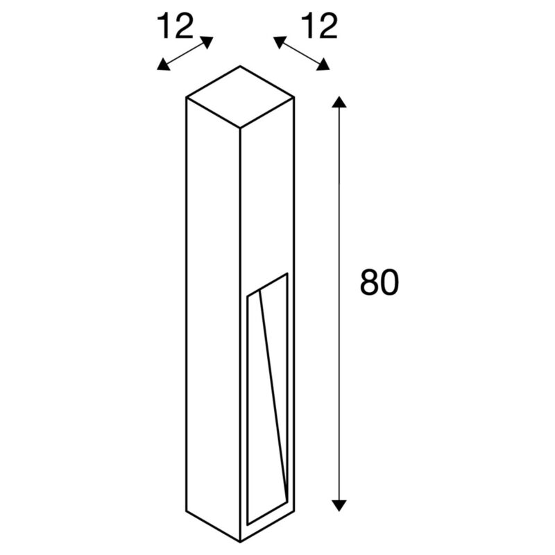 Lampa RUSTY SLOT 80 - obrazek 3